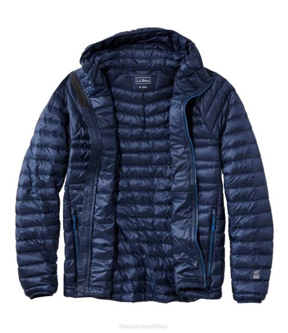 LLBean Ultralight 850 Down Sweater Hooded Jacket Men J46J4975 Outerwear Rain Forest