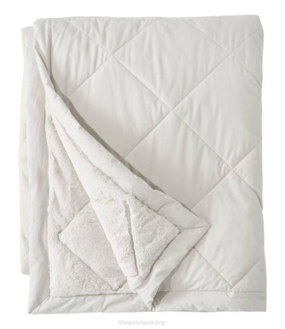 LLBean Ultraplush Down Blanket Unisex J46J6373 Bedding Silver Moon
