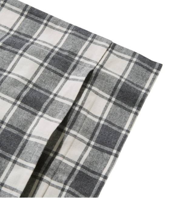 LLBean Ultrasoft Comfort Flannel Comforter Cover Collection Check Unisex J46J2705 Bedding Charcoal Heather/Bone