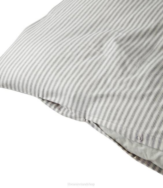 LLBean Ultrasoft Comfort Flannel Comforter Cover Collection Stripe Unisex J46J4489 Bedding Feldspar