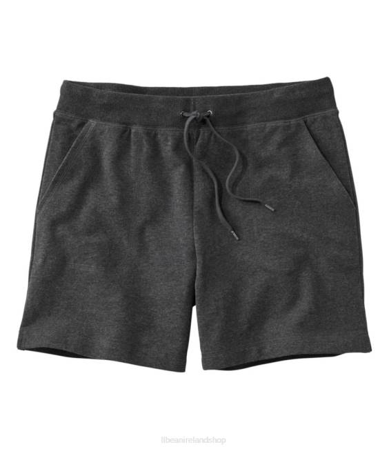 LLBean Ultrasoft Sweats 6 Short Mid-Rise Women J46J5796 Clothing Charcoal Heather