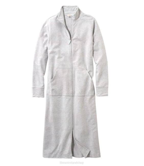 LLBean Ultrasoft Sweatshirt Robe Women J46J3231 Clothing Light Gray Heather