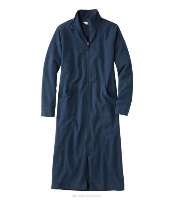 LLBean Ultrasoft Sweatshirt Robe Women J46J348 Clothing Classic Navy