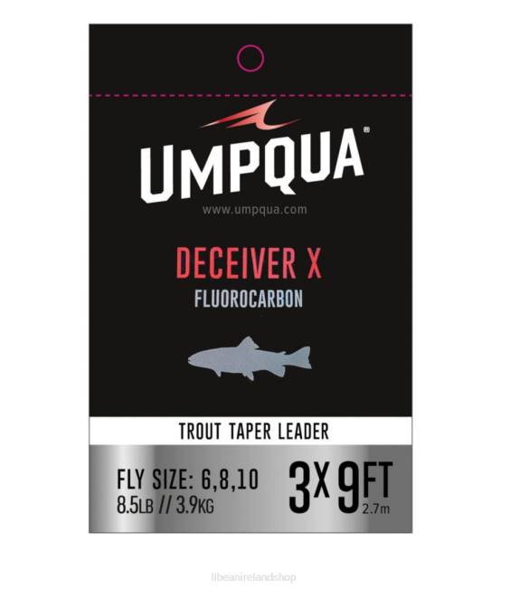 LLBean Umpqua Deceiver X Fluorocarbon Leaders Unisex J46J2220 Fishing Clear