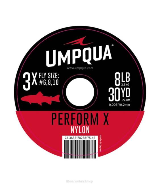 LLBean Umpqua Perform X Trout Nylon Tippet 30 Yards Unisex J46J2158 Fishing Clear