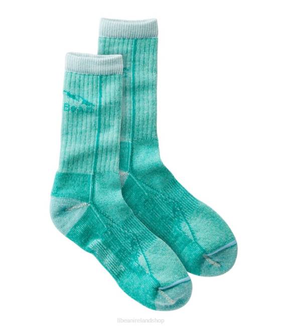 LLBean Unisex Cresta Wool No Fly Zone Lightweight Hiking Socks Men J46J3001 Accessories Light Kelly