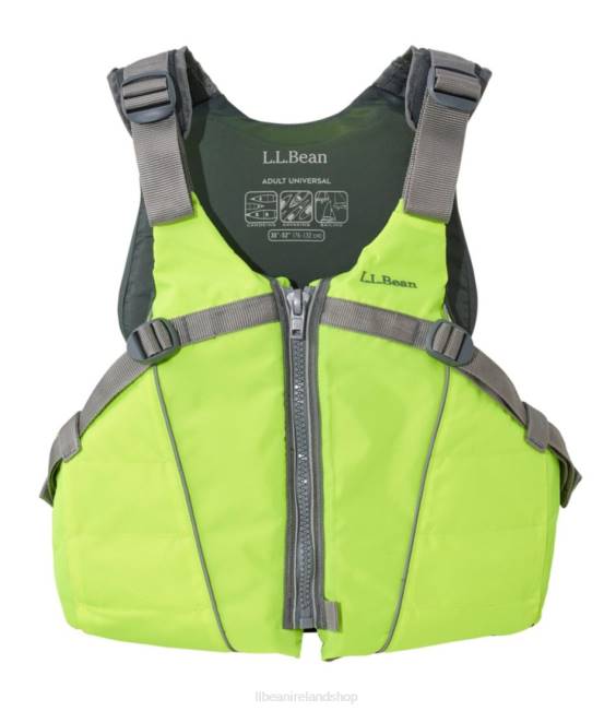 LLBean Universal Fit Mesh-Back PFD Unisex J46J3940 Water Sports Neon Yellow