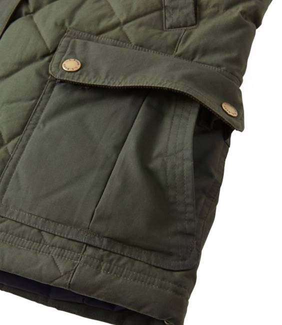 LLBean Upcountry Waxed-Cotton Down Jacket Women J46J895 Outerwear Loden
