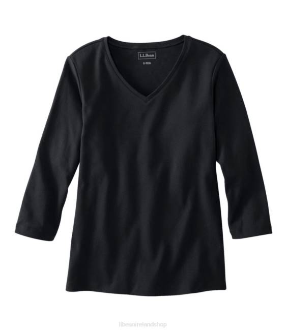 LLBean V-Neck Women J46J5646 Clothing Black