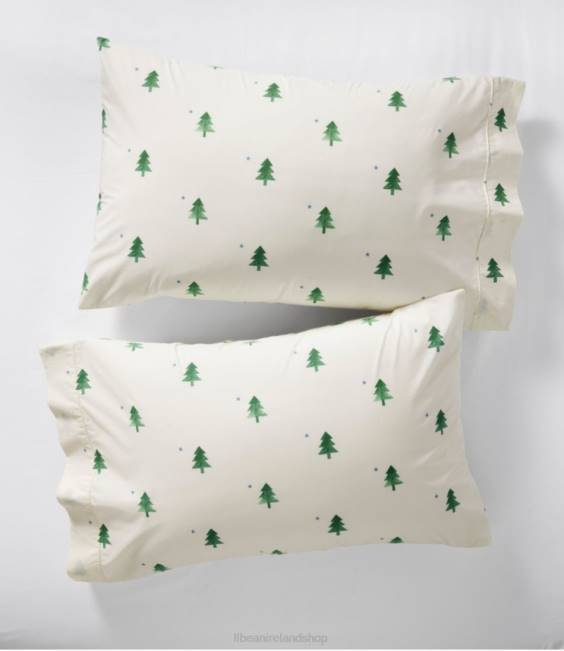 LLBean Vacationland Percale Sheet Collection Unisex J46J2624 Bedding Sea Salt