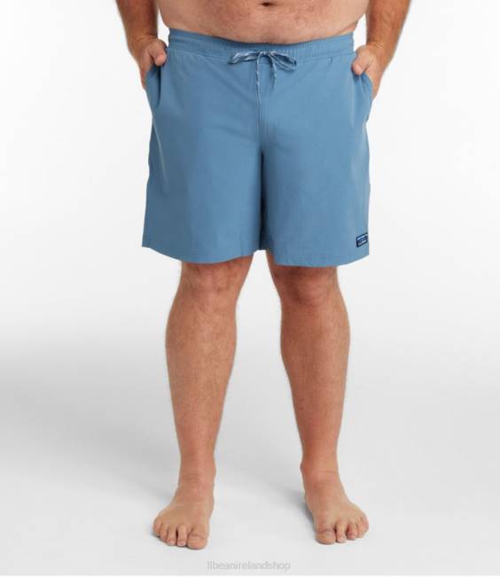 LLBean Vacationland Stretch Swim Trunks Men J46J330 Clothing Bayside Blue