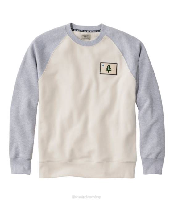 LLBean Vacationland Sweatshirt Men J46J3408 Clothing Pale Khaki