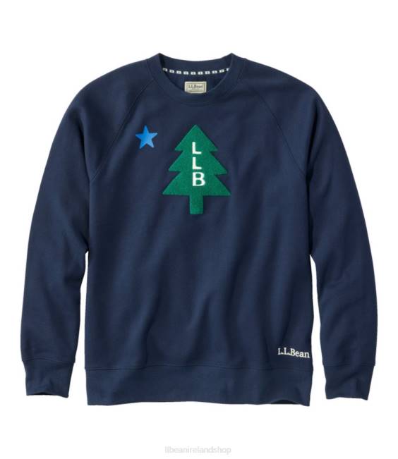 LLBean Vacationland Sweatshirt Men J46J538 Clothing Classic Navy