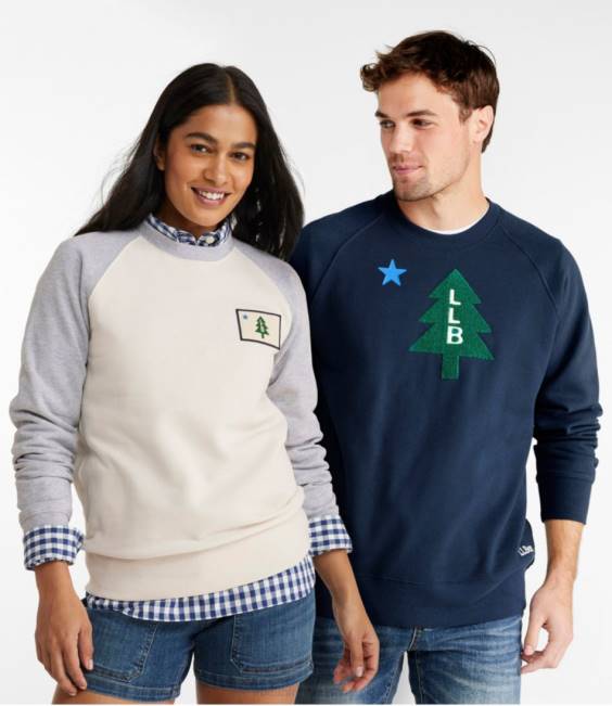 LLBean Vacationland Sweatshirt Men J46J538 Clothing Classic Navy