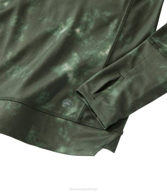 LLBean VentureSoft Pullover Women J46J593 Clothing Sea Green Camo