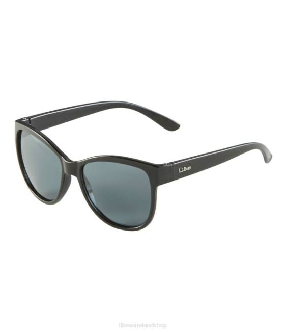LLBean Vinalhaven Polarized Sunglasses Unisex J46J1566 Outdoor Accessories Shiny Black/Smoke