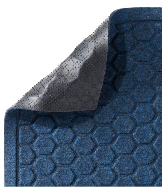 LLBean Washable Waterhog Boot Mat Honeycomb Unisex J46J5573 Home Goods Dark Blue