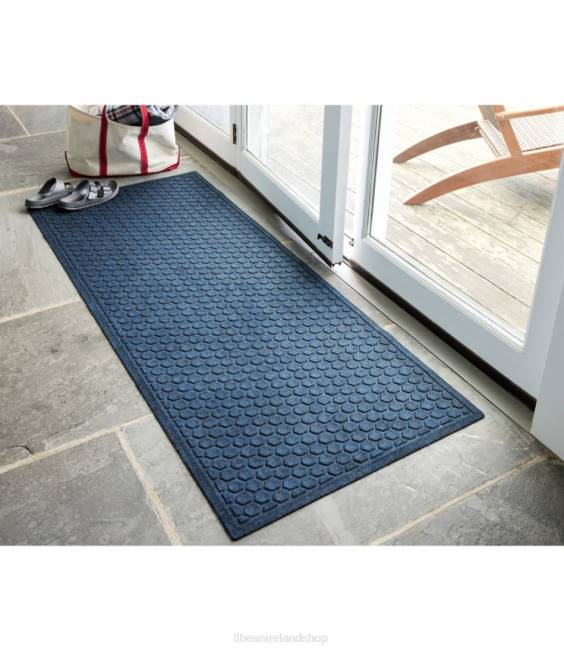 LLBean Washable Waterhog Runner Honeycomb Unisex J46J6842 Home Goods Gray