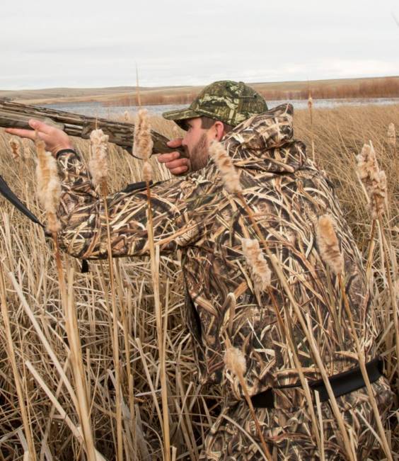 LLBean Waterfowler Pro Jacket Men J46J937 Outdoor Equipment Mossy Oak Shadow Grass Blades