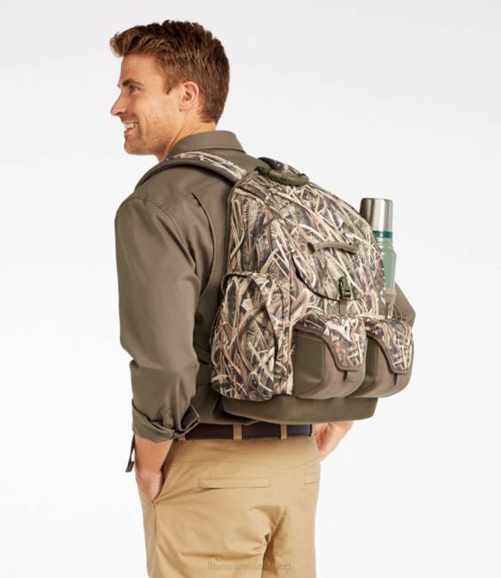 LLBean Waterfowler\s Pack Unisex J46J2203 Outdoor Equipment Mossy Oak Shadow Grass Blades