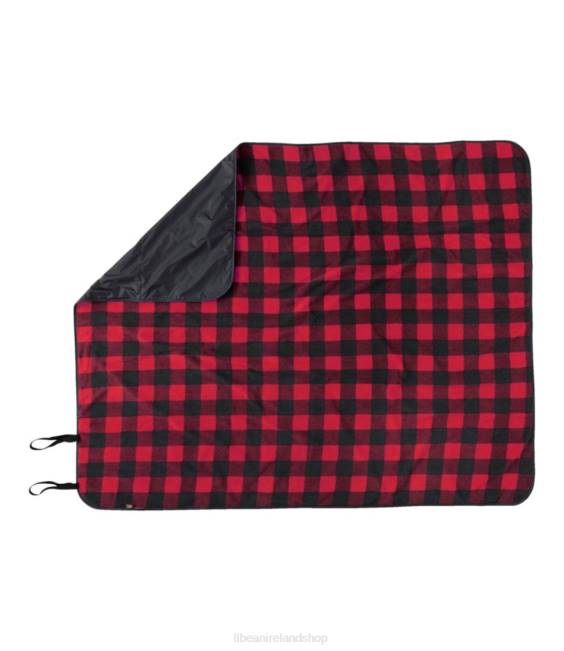 LLBean Waterproof Outdoor Blanket Plaid Unisex J46J4037 Outdoor Accessories Peak Orange Buffalo Plaid