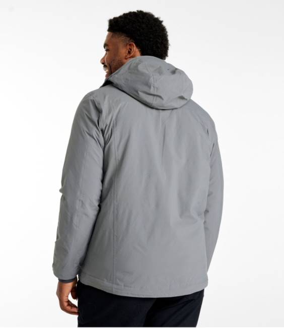 LLBean Waterproof PrimaLoft Packaway Jacket Men J46J6069 Outerwear Gunmetal Gray