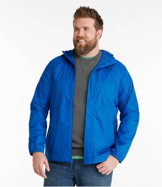 LLBean Waterproof Windbreaker Jacket Men J46J3180 Outerwear Deep Sapphire