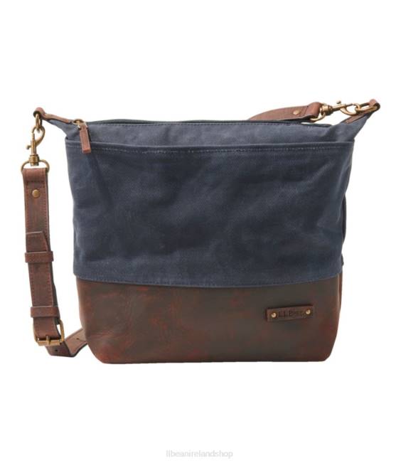 LLBean Waxed Canvas Crossbody Unisex J46J2348 Accessories Classic Navy