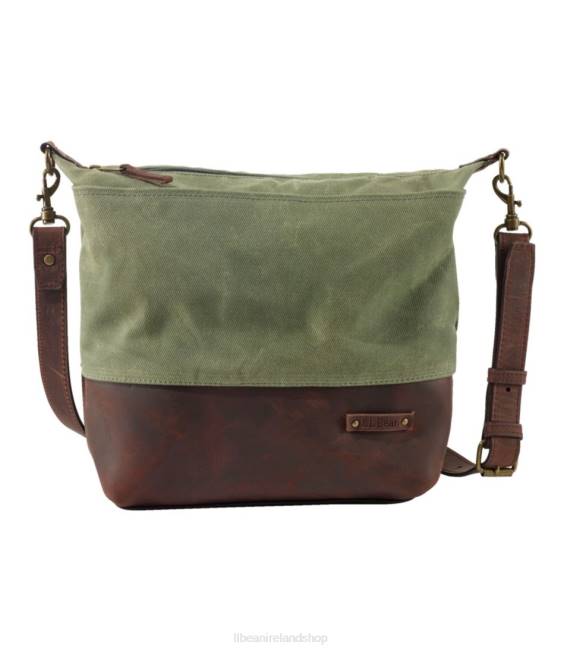 LLBean Waxed Canvas Crossbody Unisex J46J6221 Accessories Thyme