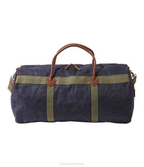 LLBean Waxed Canvas Duffle Unisex J46J2444 Accessories Classic Navy