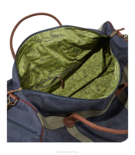 LLBean Waxed Canvas Duffle Unisex J46J6779 Accessories Dark Lagoon
