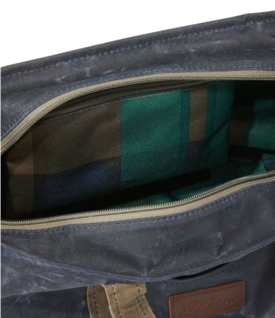 LLBean Waxed-Canvas Tote Bag Unisex J46J2346 Accessories Navy/Olive