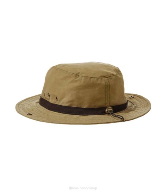 LLBean Waxed-Cotton Packer Hat Women J46J717 Outdoor Equipment Dark Khaki
