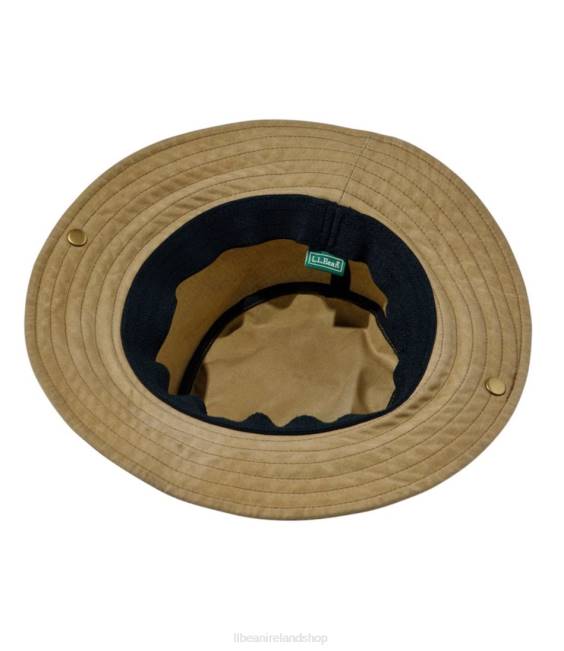 LLBean Waxed-Cotton Packer Hat Women J46J717 Outdoor Equipment Dark Khaki