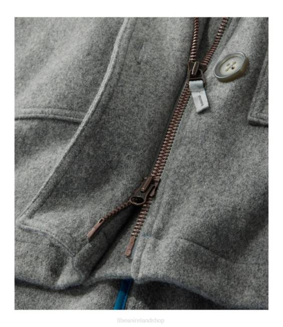 LLBean West End Wool Coat Women J46J3693 Outerwear Graystone