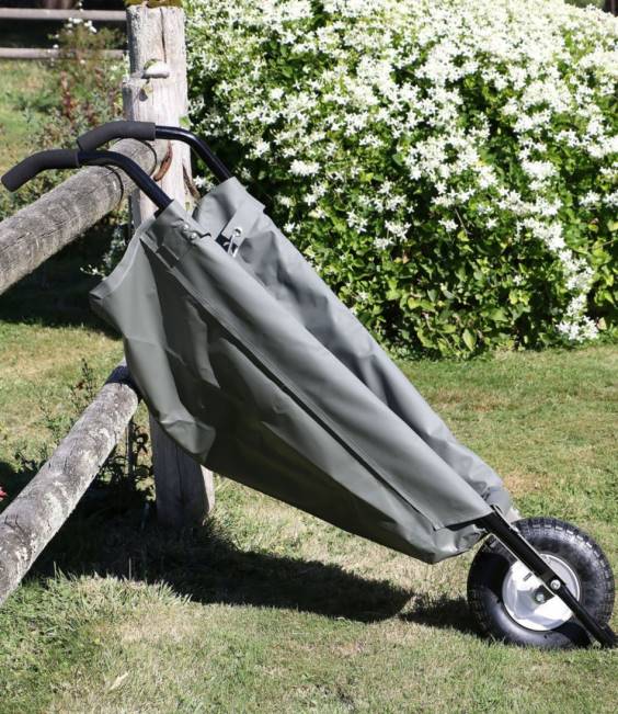 LLBean WheelEasy Folding Wheelbarrow Unisex J46J2840 Backyard  Patio Gray