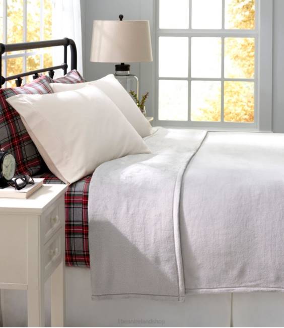 LLBean Wicked Cozy Light Blanket Unisex J46J2609 Bedding Driftwood