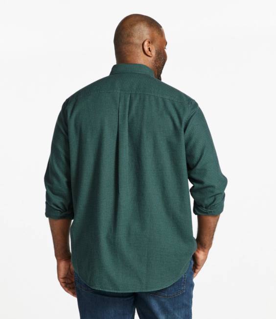 LLBean Wicked Good Flannel Shirt Men J46J4852 Clothing Mustard