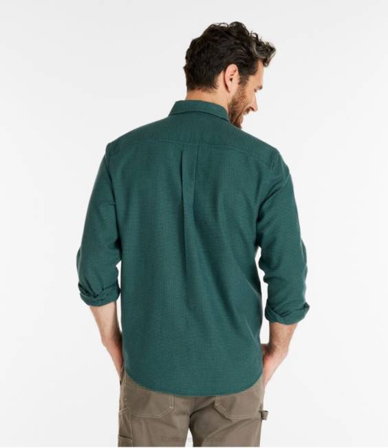 LLBean Wicked Good Flannel Shirt Men J46J501 Clothing Mustard