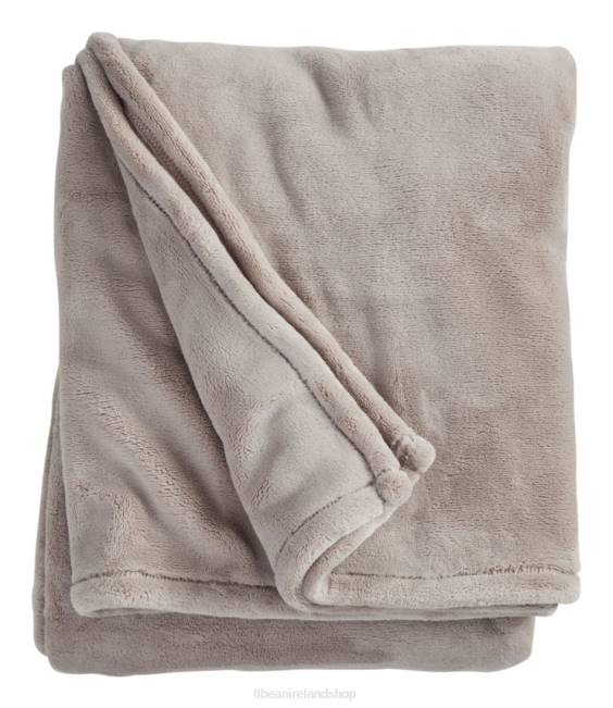 LLBean Wicked Plush Throw Unisex J46J4334 Bedding Woodsmoke
