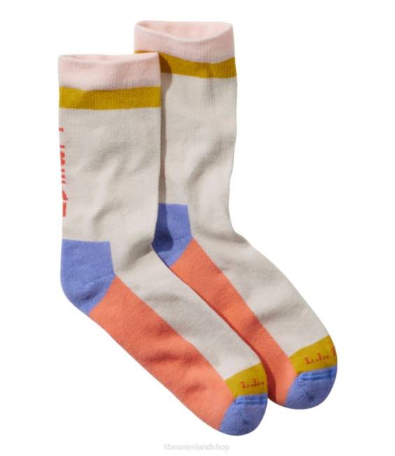 LLBean Wicked Soft Cotton Socks Men J46J6922 Accessories Silver Birch