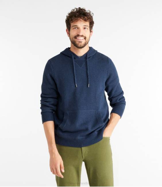 LLBean Wicked Soft Cotton/Cashmere Sweater Men J46J4968 Clothing Clover
