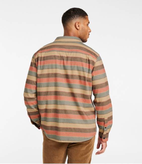 LLBean Wicked Soft Flannel Shirt Men J46J146 Clothing Apple Cinnamon