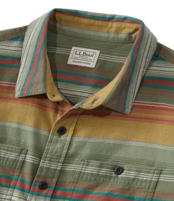 LLBean Wicked Soft Flannel Shirt Men J46J146 Clothing Apple Cinnamon