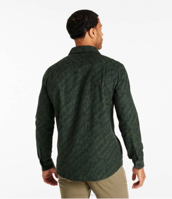 LLBean Wicked Soft Flannel Shirt Men J46J792 Clothing Vanilla Mountain Camo