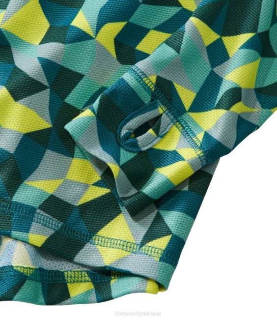 LLBean Wicked Warm Midweight Long Underwear Kids J46J752 Clothing Astral Blue Geo