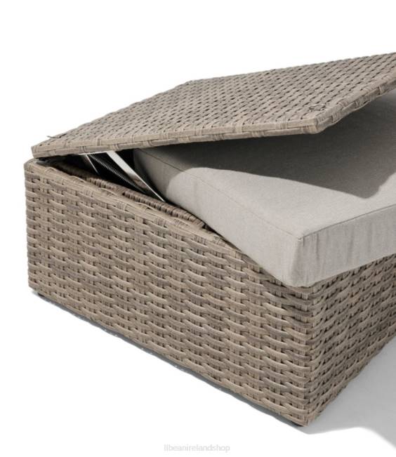 LLBean Wicker Storage Ottoman Unisex J46J2890 Backyard  Patio Sand