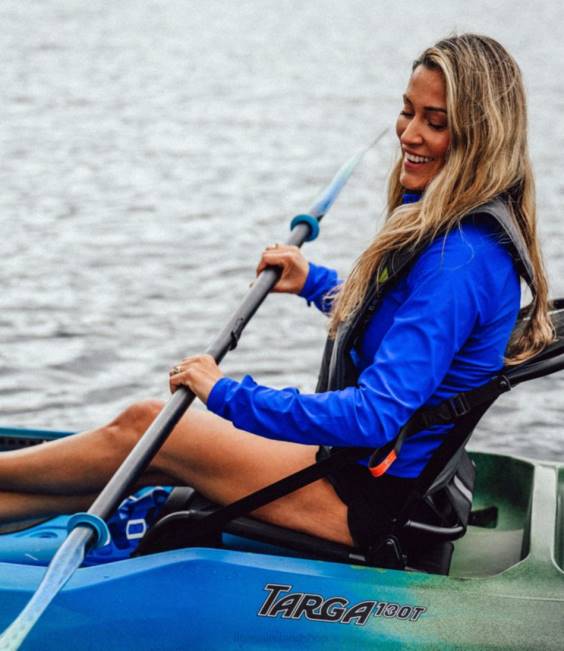 LLBean Wilderness Systems Targa 130 Sit-on-Top Tandem Kayak Unisex J46J6152 Water Sports Breeze Blue