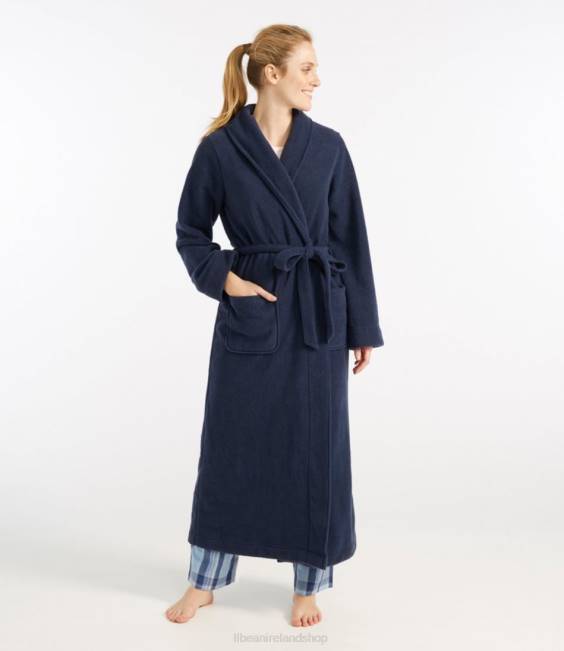 LLBean Winter Fleece Robe Women J46J436 Clothing Arctic Blue
