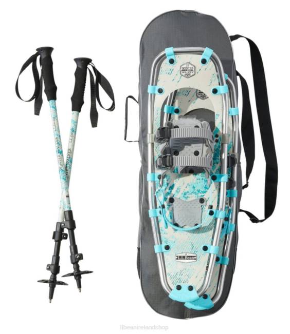 LLBean Winter Walker Snowshoe Package Unisex J46J1847 Winter Sports Teal Blue Fracture